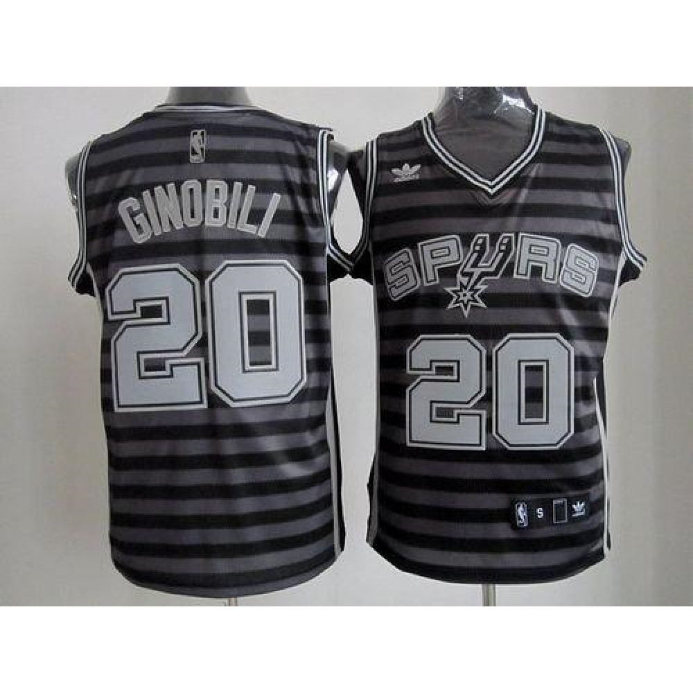 Pro Men's San Antonio Spurs #20 Manu Black Basketball Jersey