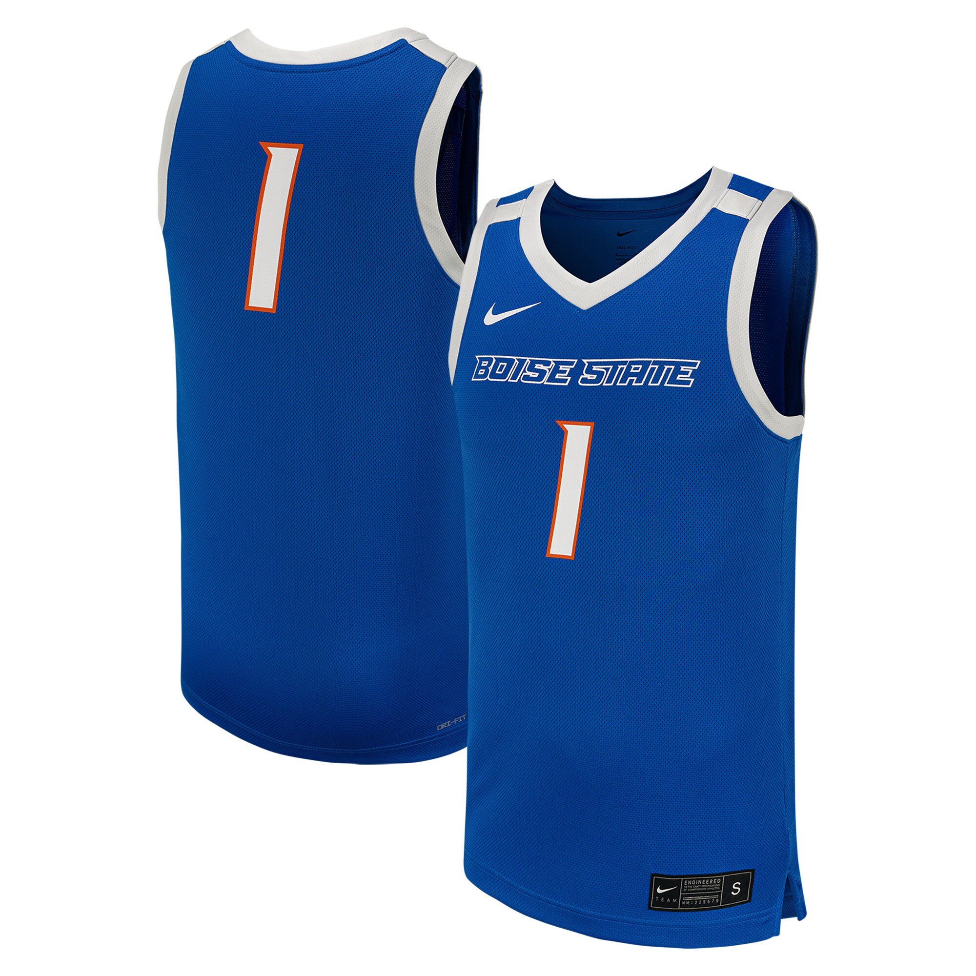 [NJP] Boise State Broncos Replica Basketball Jersey - Royal