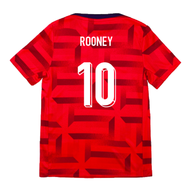 2024-2025 England Academy Pro Pre-Match Top (Siren Red) - Kids (Rooney 10)