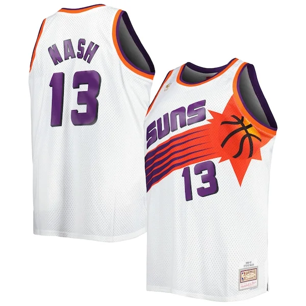 Steve Nash PHX Swingman Jersey - vintage Basketball - White athletic