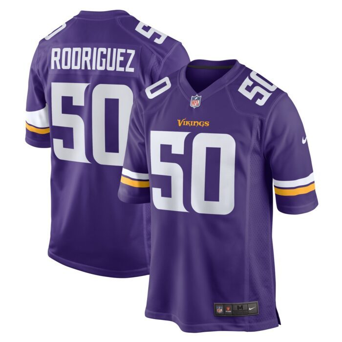Men's Minnesota Vikings Levi Drake Rodriguez Nike Purple G...