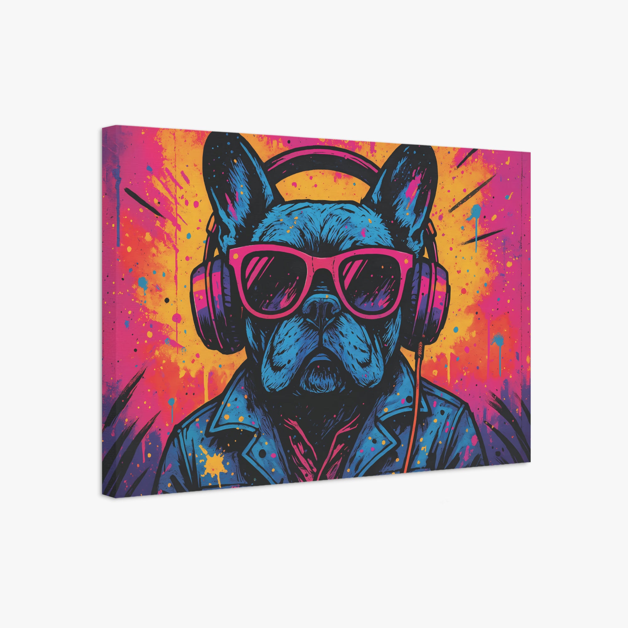 French Bulldog Piper Adorable Frenchie Canvas Wall Art Durable Dog Item