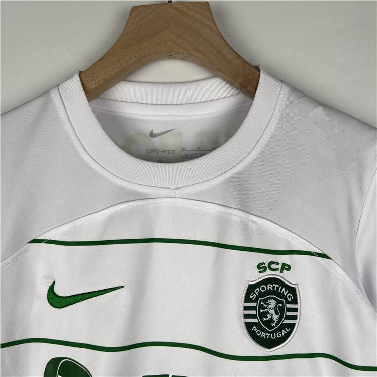 Breathable Sporting CP Kids Sporting Lisbon 2324 Away Football Kit