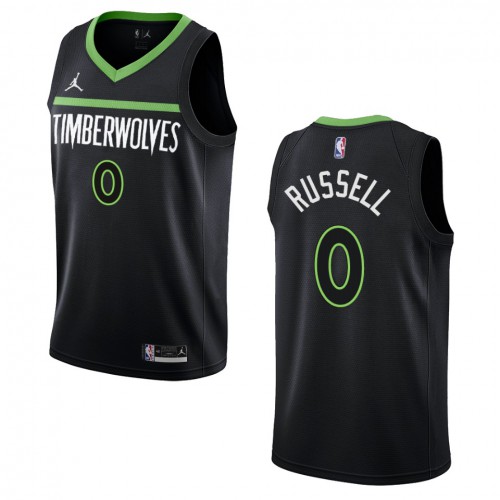 Black Nike Minnesota Timberwolves #0 Clippers Jersey - Polyester