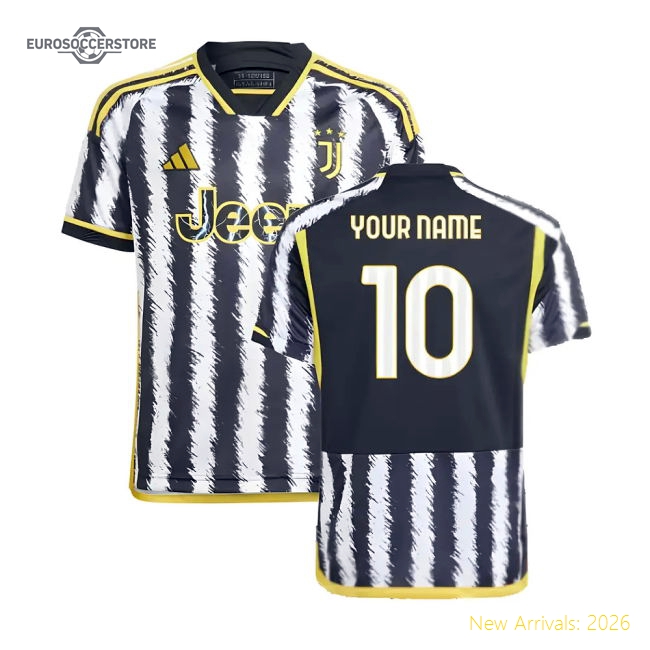 Juventus Children 2023 Home Jersey Shirt Football Fan Match Day Football Fan Gear