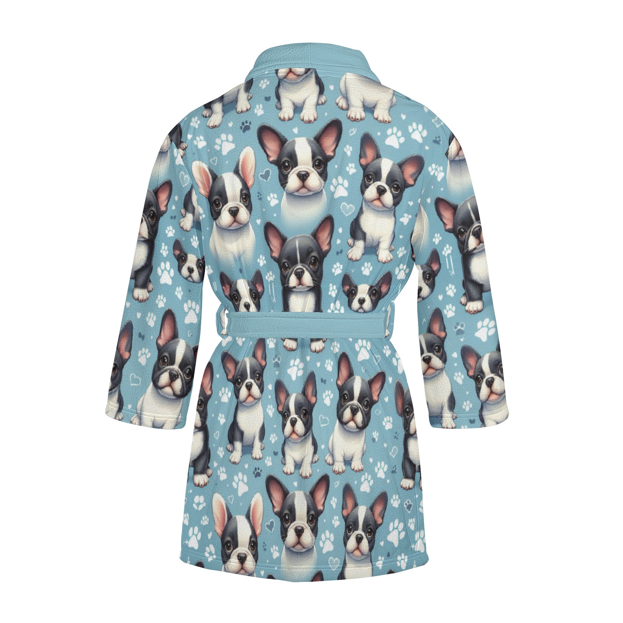 Fashion-Forward Winnie - Women Bathrobe for French Bulldog Lovers