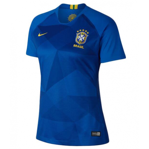 Comfort Fit Brazil Away 2018 Women's World Cup Soccer Jersey Shirt