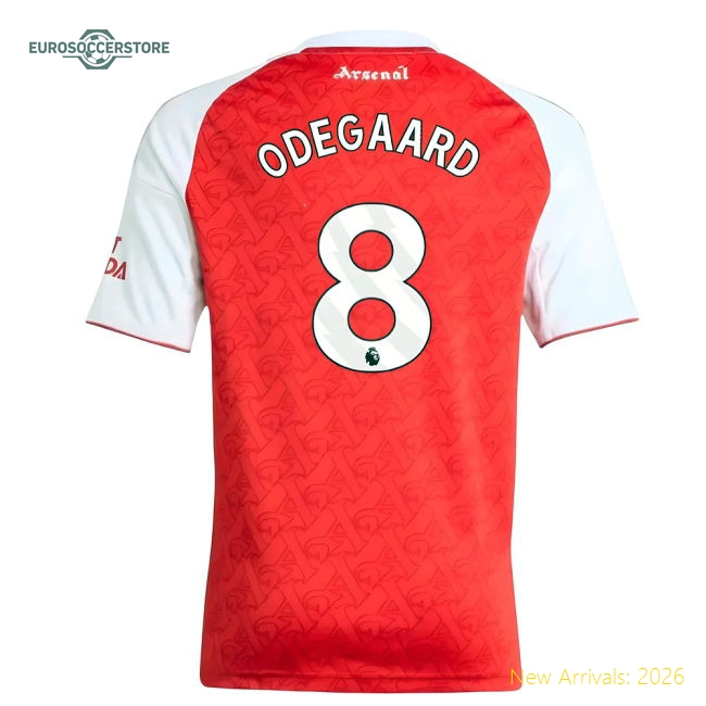 2025-2026 Arsenal Kids Safe Jersey Odegaard Climacool Flexible
