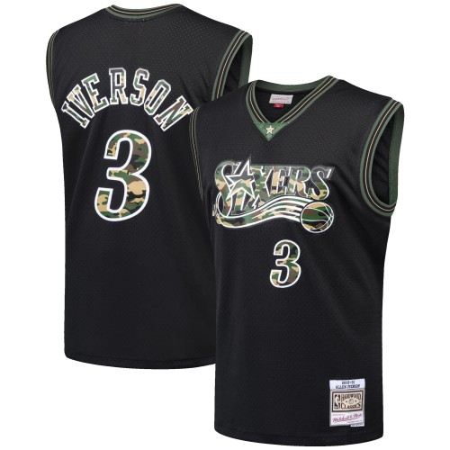 76ers Black Philadelphia 76ers #3 Jersey - On Sale NBA Fan Apparel