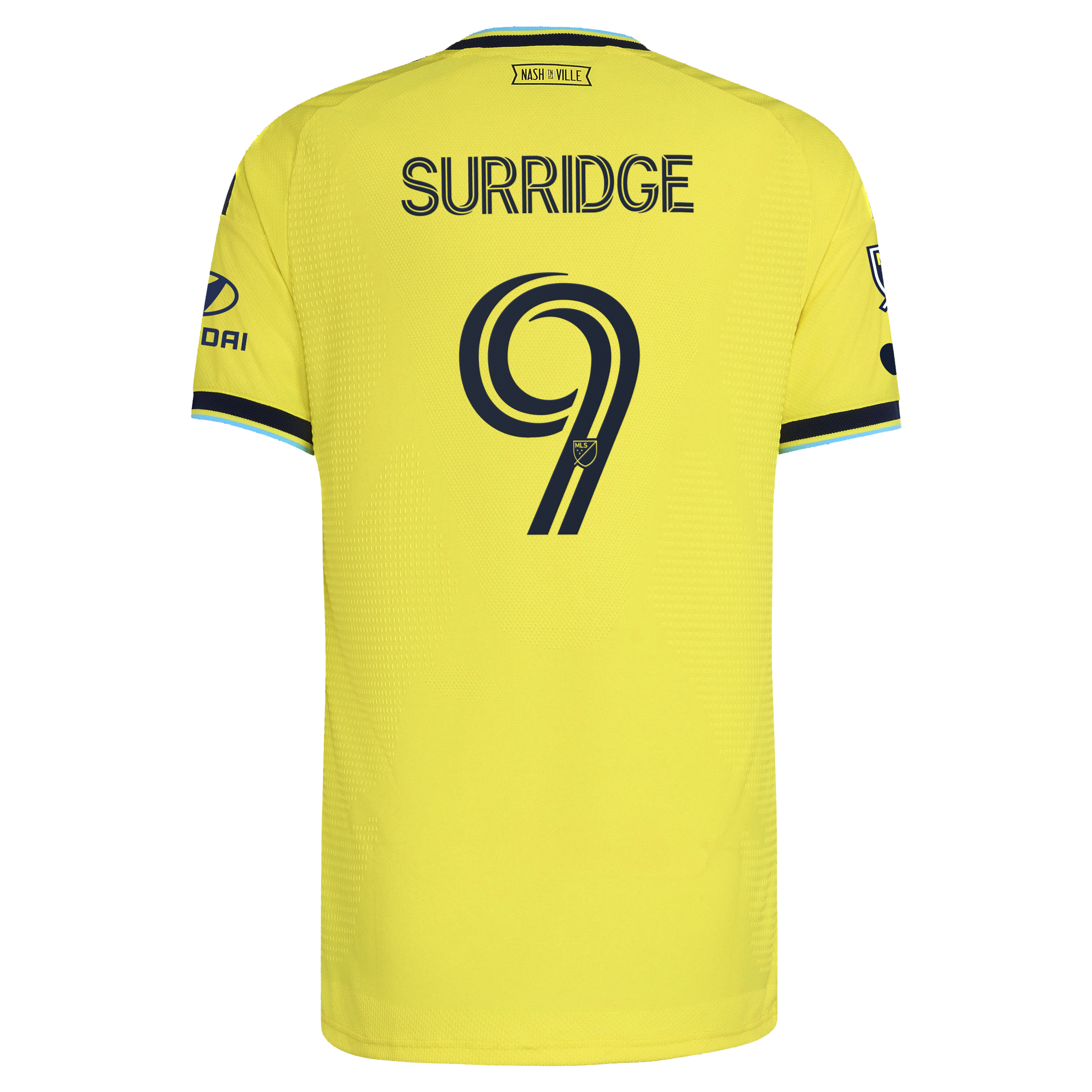 [SJH] Sam Surridge Nashville SC 2026 The Reverb Kit On-Field Authentic Patch Jersey - Yellow