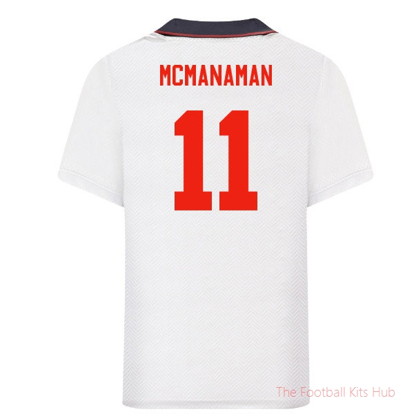 1993 England Home Retro Shirt (McManaman 11)
