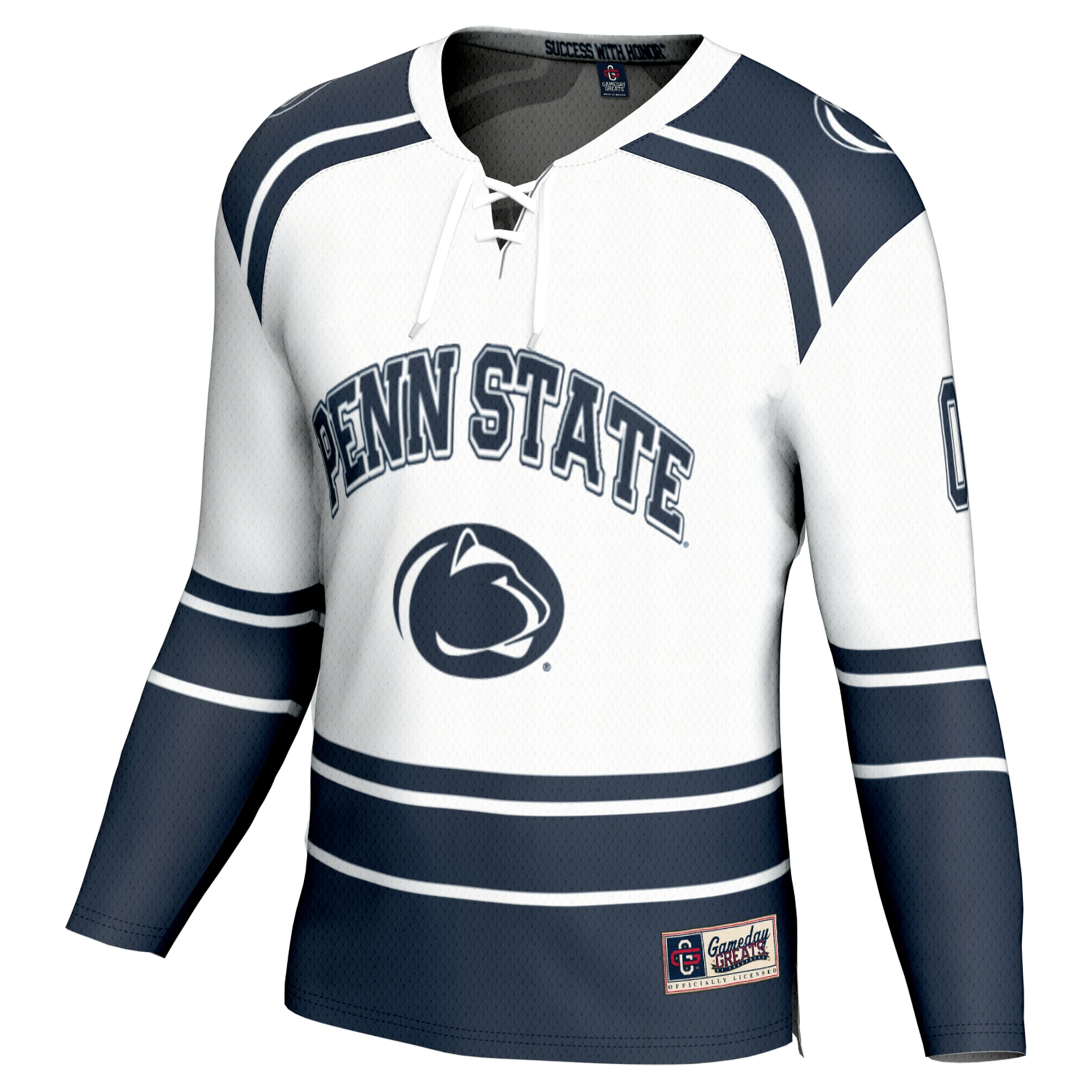 [DDG] Penn State Nittany Lions GameDay Greats Unisex NIL Pick-A-Player Men's Ice Hockey Fashion Jersey - White