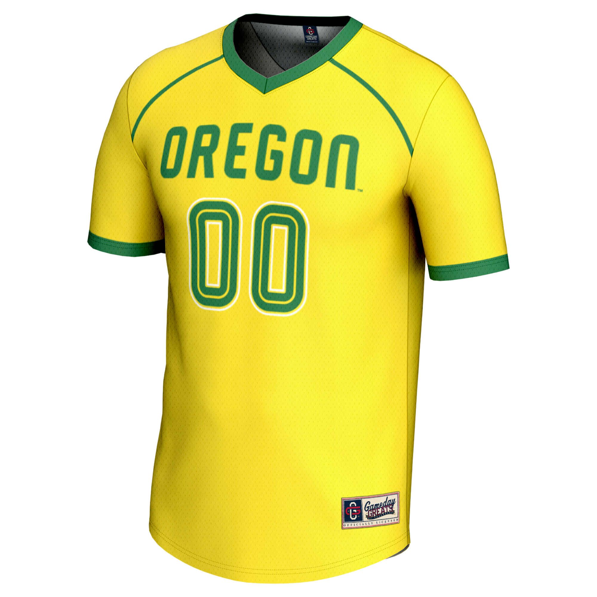 [DDG] Oregon Ducks GameDay Greats Unisex Women's Lacrosse NIL Lightweight Jersey - Yellow