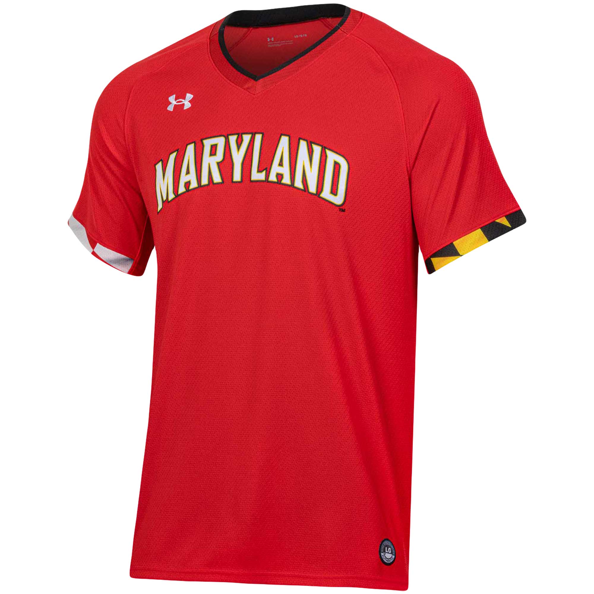 [DDG] Maryland Terrapins Softball V-Neck Jersey - Red