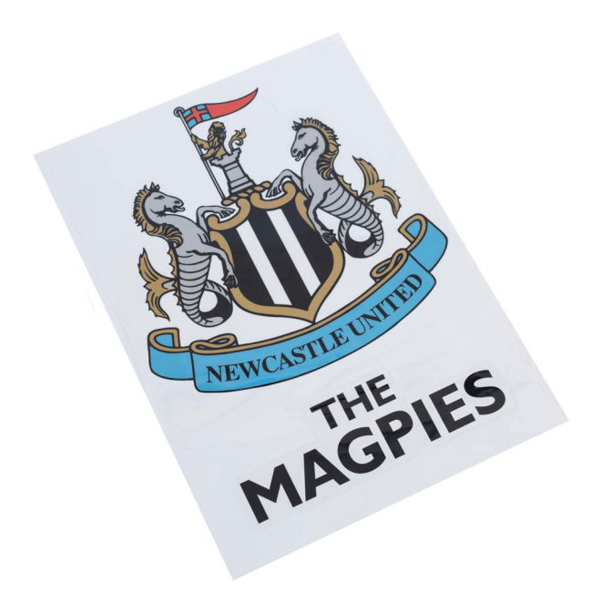 Newcastle United FC A3 Car Decal - game day