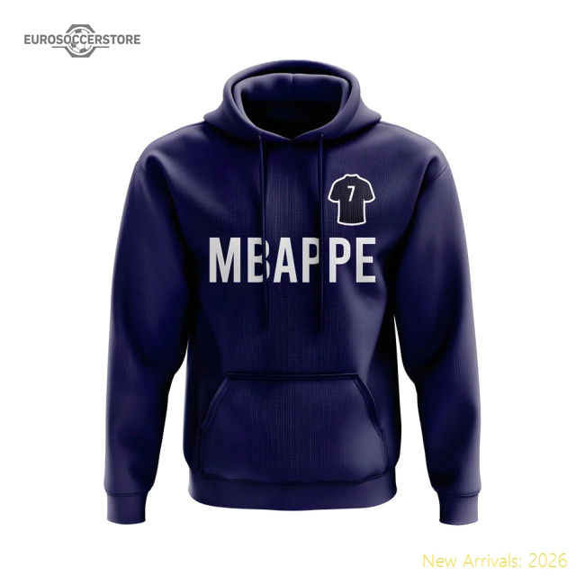 Popular Trending Kylian Mbappe Psg Number Hoody (Navy)