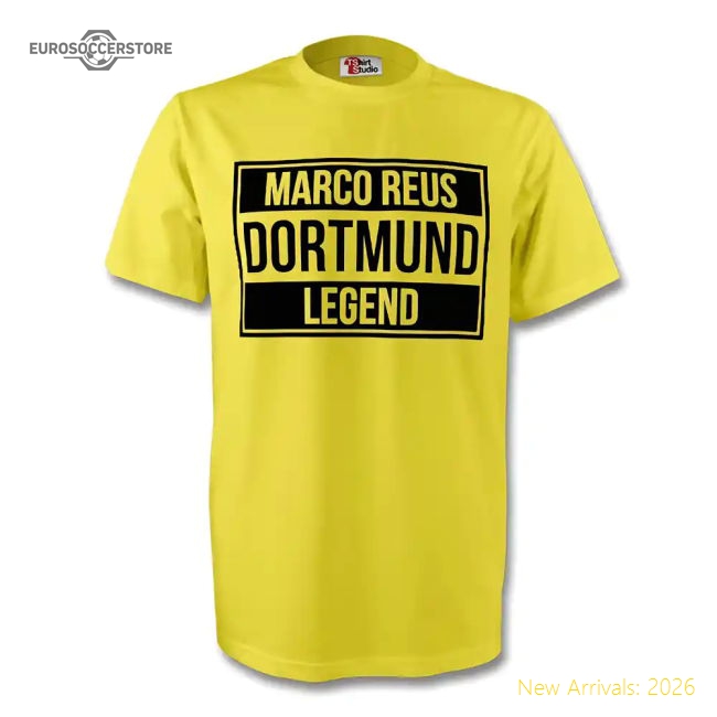 Top-Quality Marco Reus Borussia Dortmund Legend Tee (Yellow)