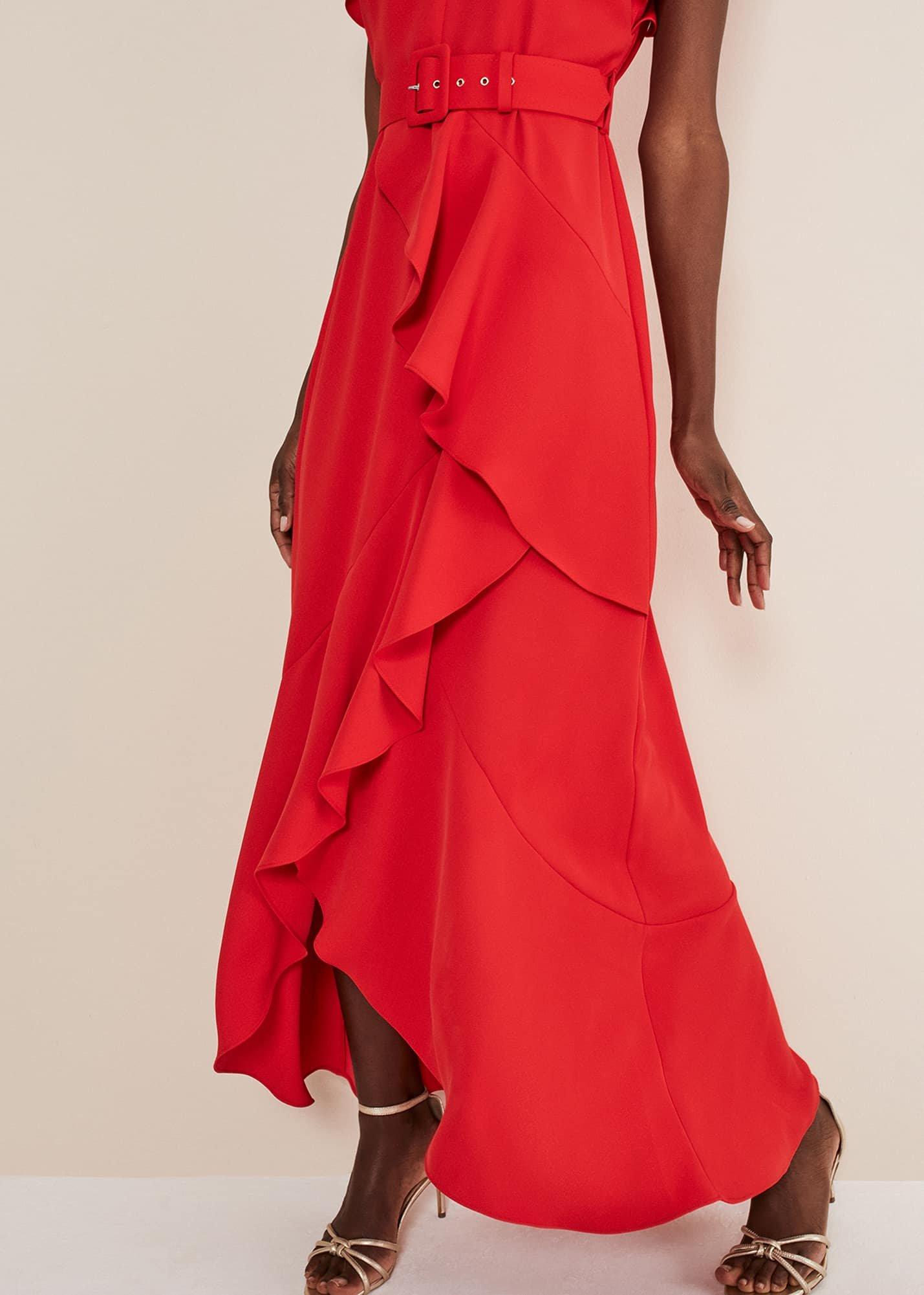 Phoebe Frill Maxi Dress