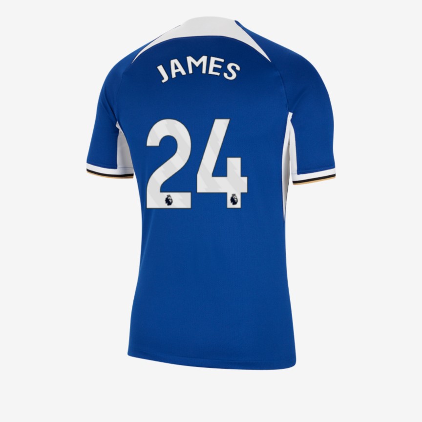 Chelsea's JAMES 24 Home Jersey for the 23-24 season.