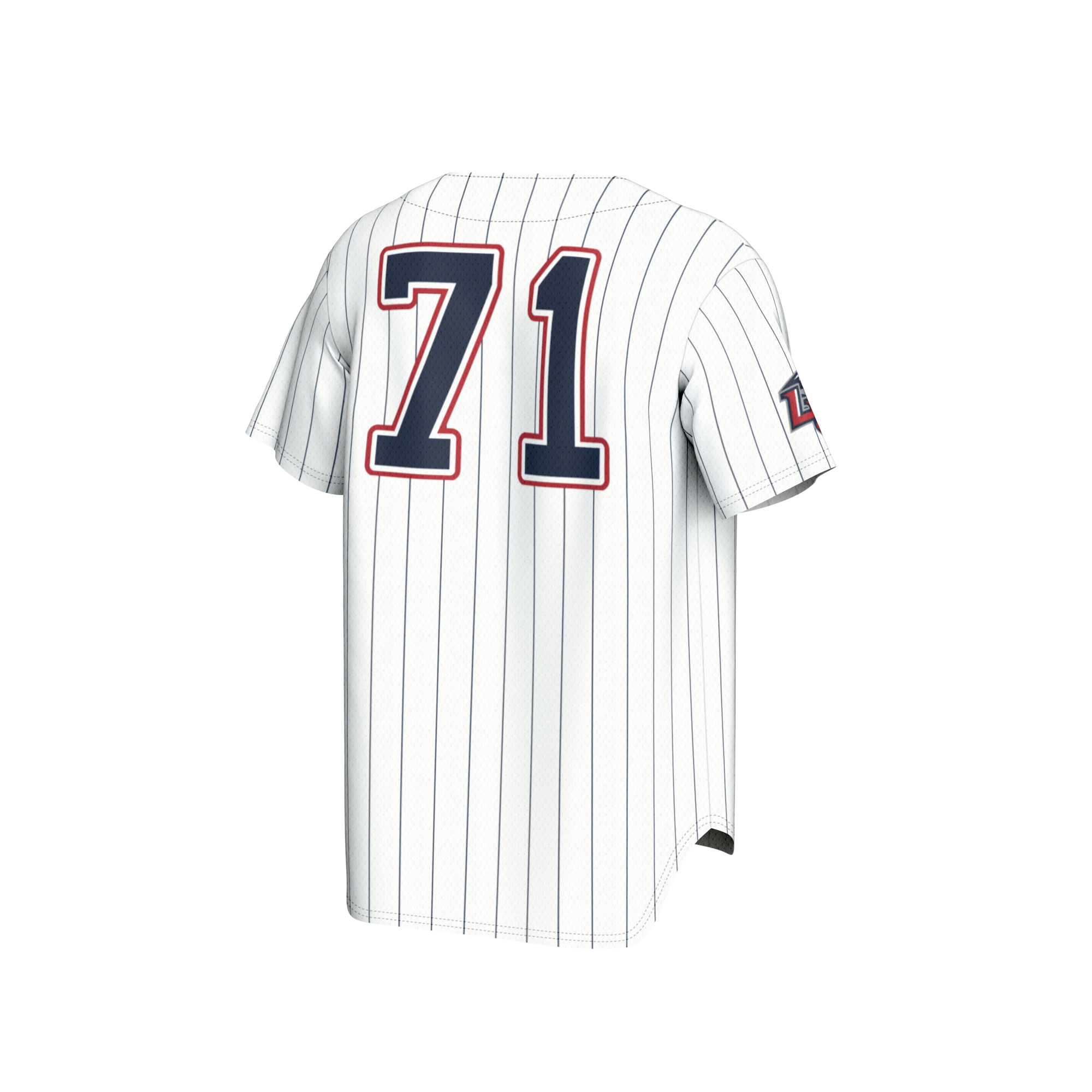 [NJP] Liberty Flames GameDay Greats Adult Lightweight Collegiate Baseball Fashion Jersey - White