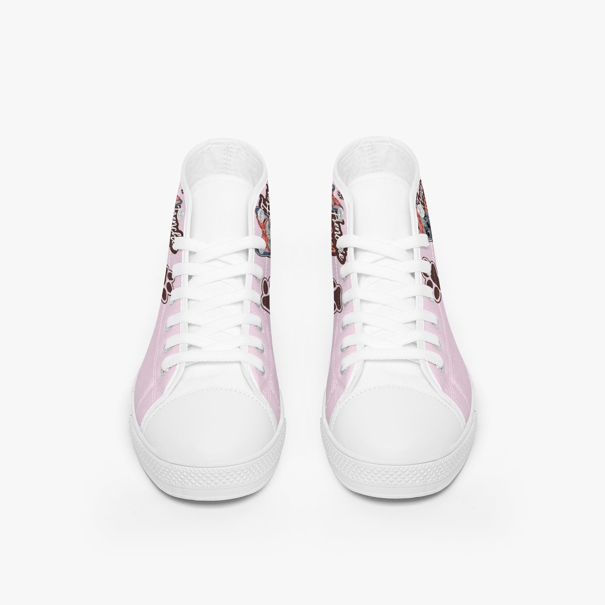 Pet-Lover Frenchie Mom - Classic High-top Canvas Shoes for Daily Life