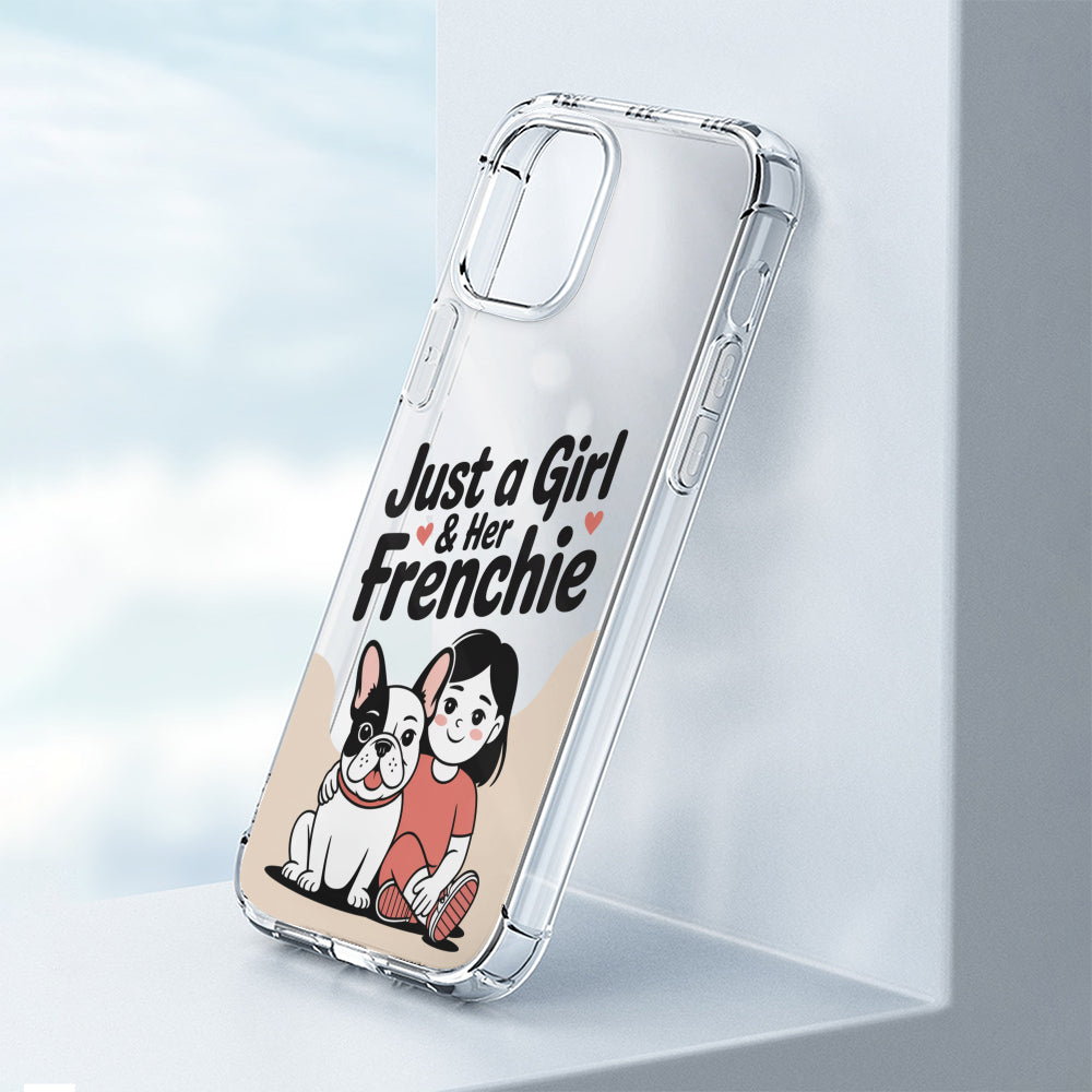 French Bulldog Lucy Clear Silicone Phone Case For Iphone, Samsung &