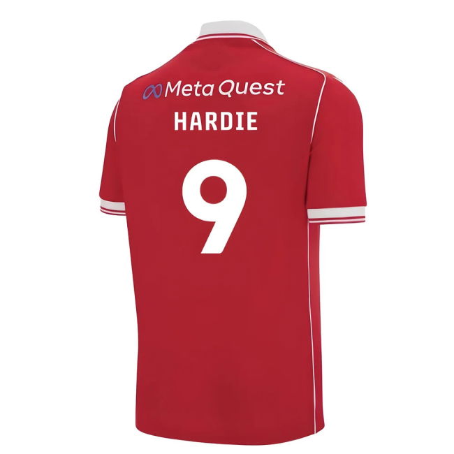 Fervent Football Wrexham Home Shirt Hardie #9 Superior Craftsmansh...