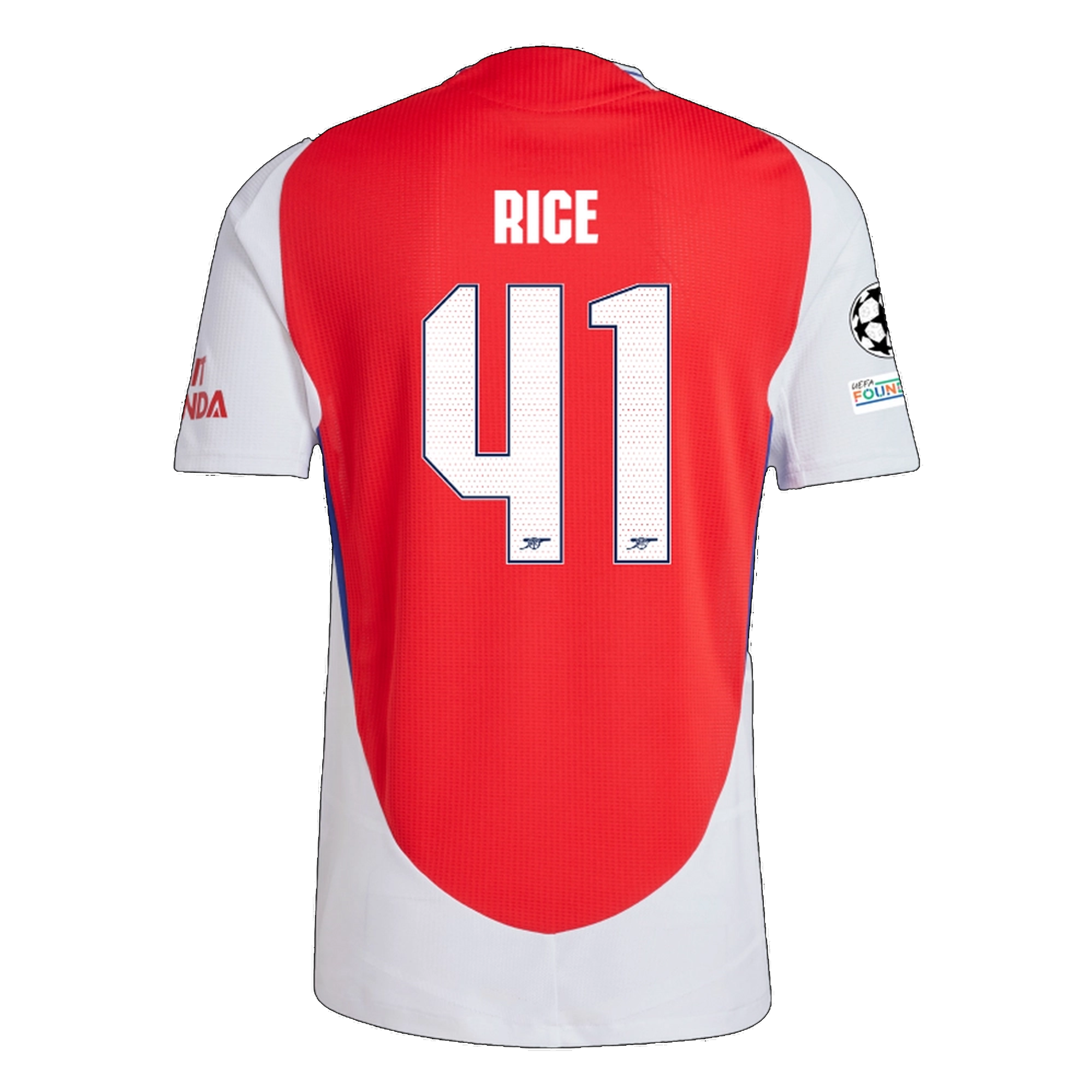 Arsenal Declan Rice 2024-2025 UCL Home Jersey – Authentic Shirt