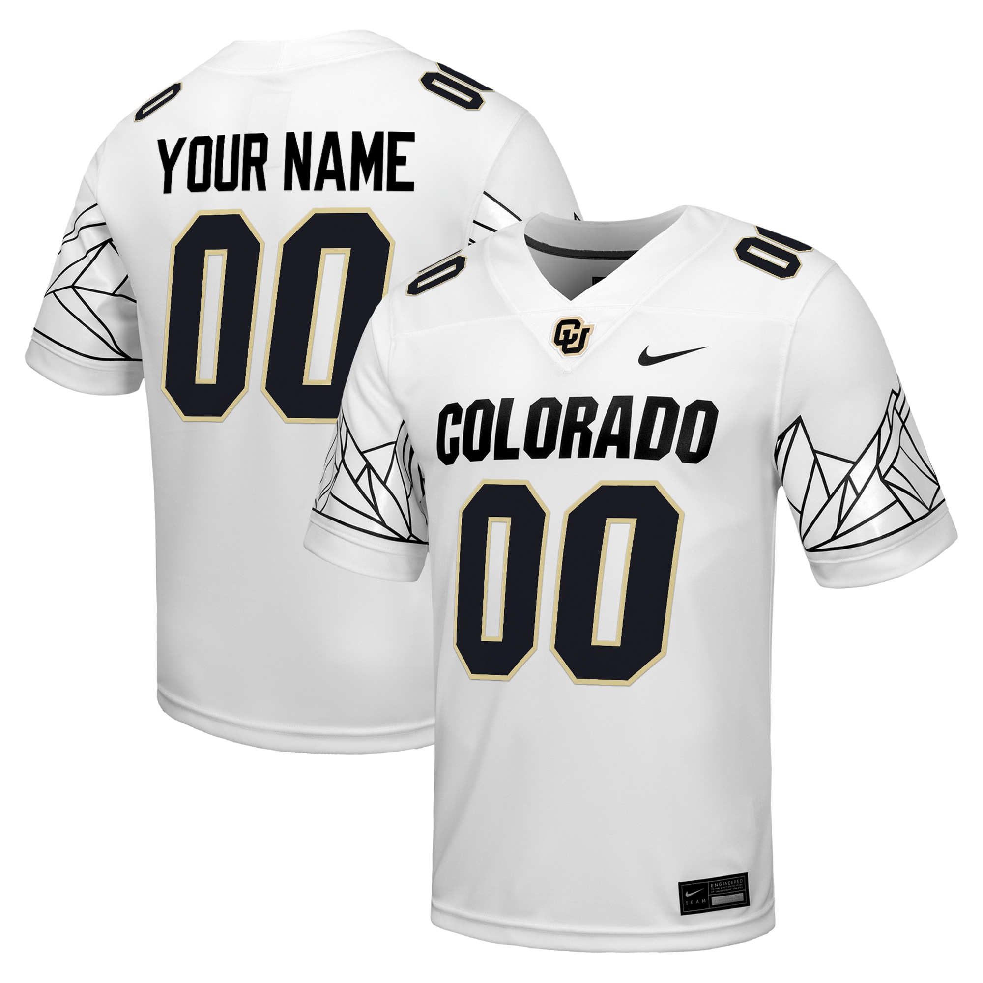 Colorado Buffaloes Custom Football Game 2026 Season Football Jersey - White