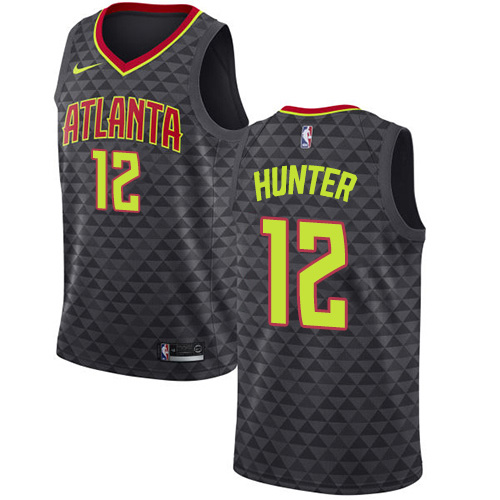 Black Nike Atlanta Hawks #12 Clippers Jersey - Moisture-Wicking