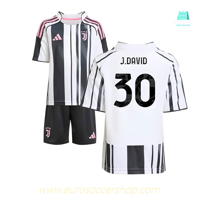 2025-2026 Juventus Home Mini Kit (J.David 30)