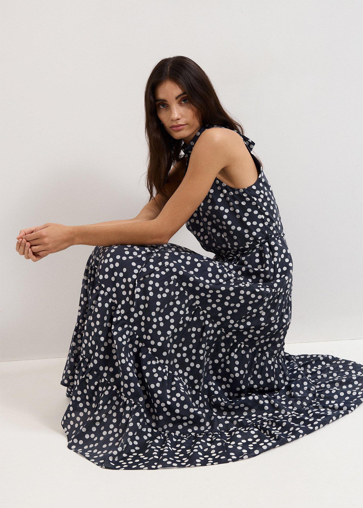 Nita Navy Spot Maxi