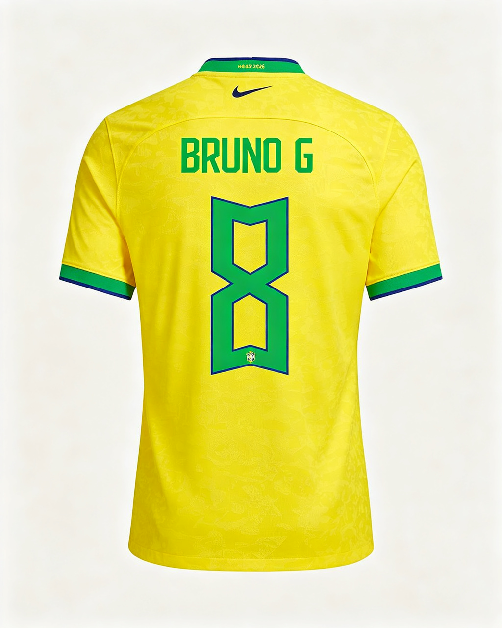 [HP] 2026 World Cup Brazil Bruno Guimaraes #8 Home Jersey