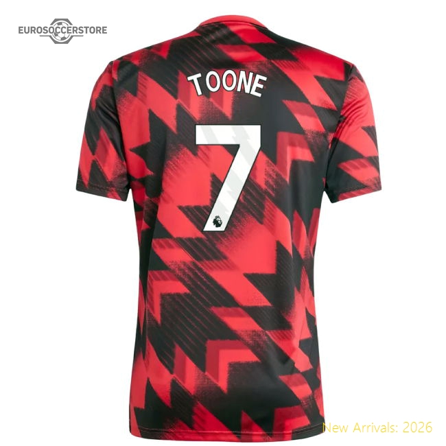 2025-2026 Man Utd Pre-Match Shirt (Red) (Toone 7)