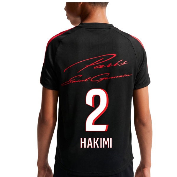[DDJ] 2026-2027 PSG Strike Training Shirt (Black) - Kids (Hakimi 2)