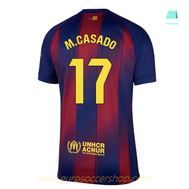 2025-2026 Barcelona Home Shirt (M.Casado 17)