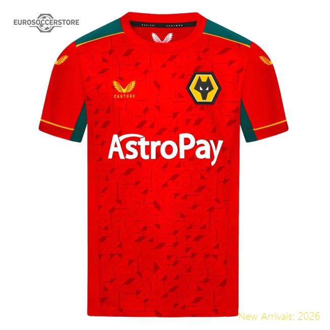 Wolverhampton Wanderers Children 2023 Away Jersey Shirt Game Day Apparel