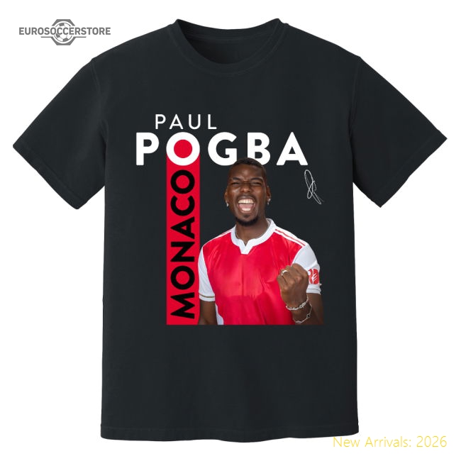 Outstanding Paul Pogba Les Monegasques New Signing Tee (black)