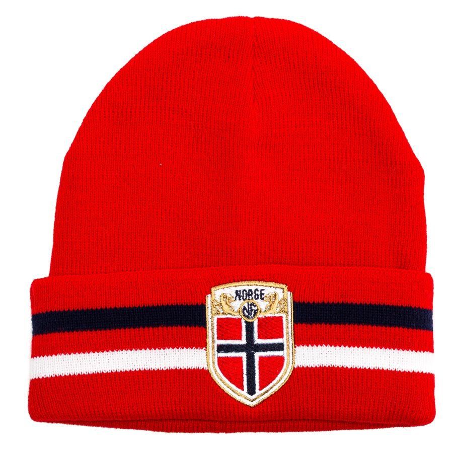 Norway Hat & Scarf Knitted Red Kids In Multiple Adult Sizes