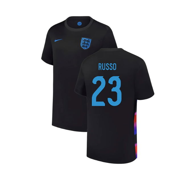 2025 England Womens Team Away Shirt (Kids) (RUSSO 23)
