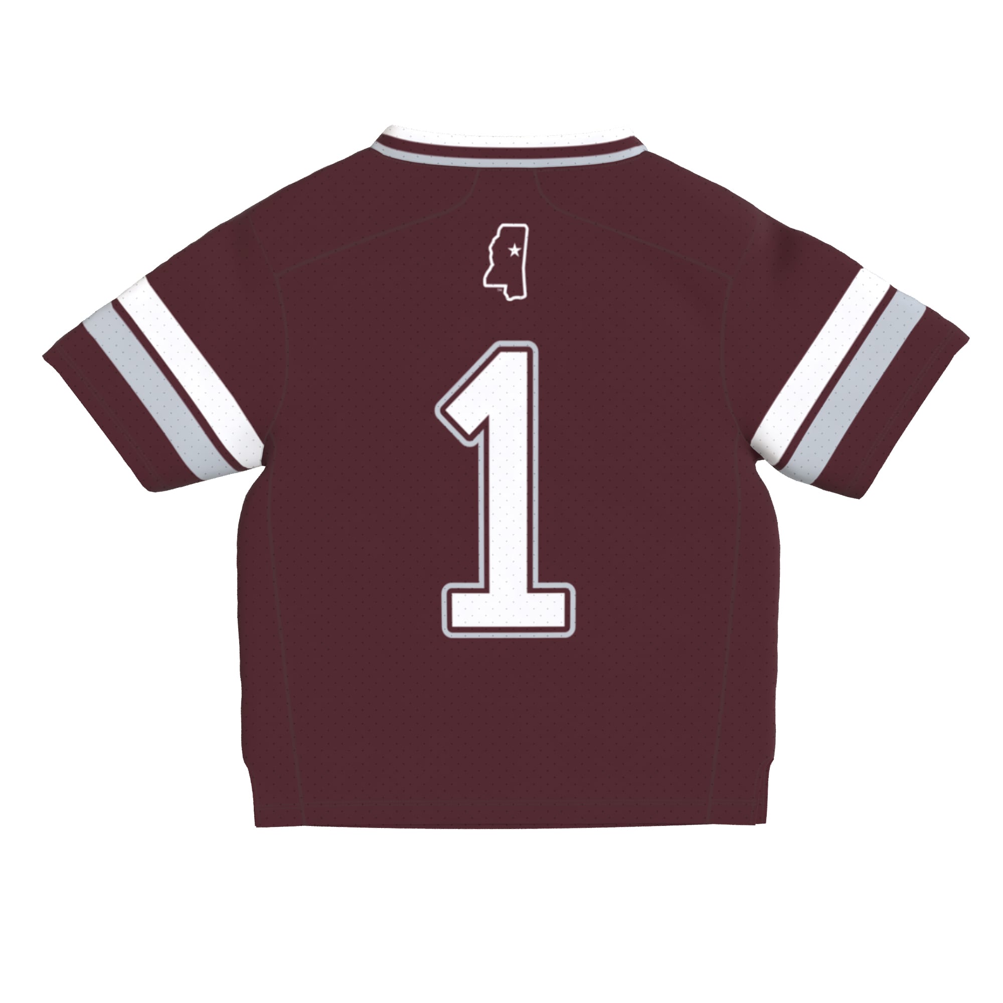Infant Maroon Mississippi State Bulldogs Lightweight Collegiate Football Fashion Jersey