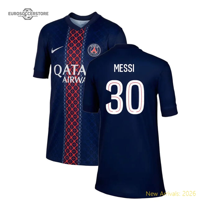 Paris Saint-Germain 2024-25 Home Fan Version For Kids (Messi Game