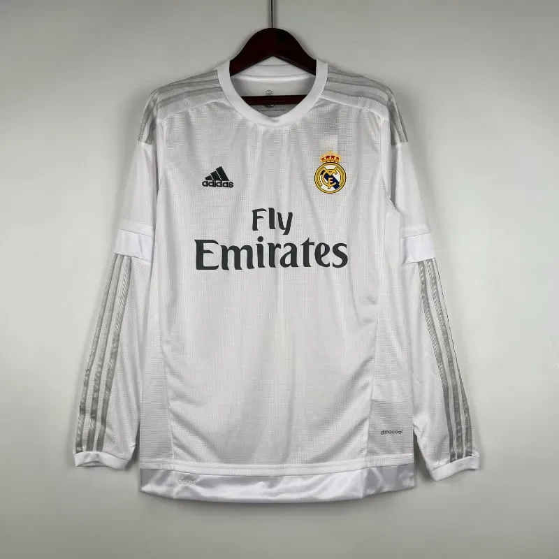 Cheap 2015-2016 Long Sleeve Real Madrid Jersey retro kit