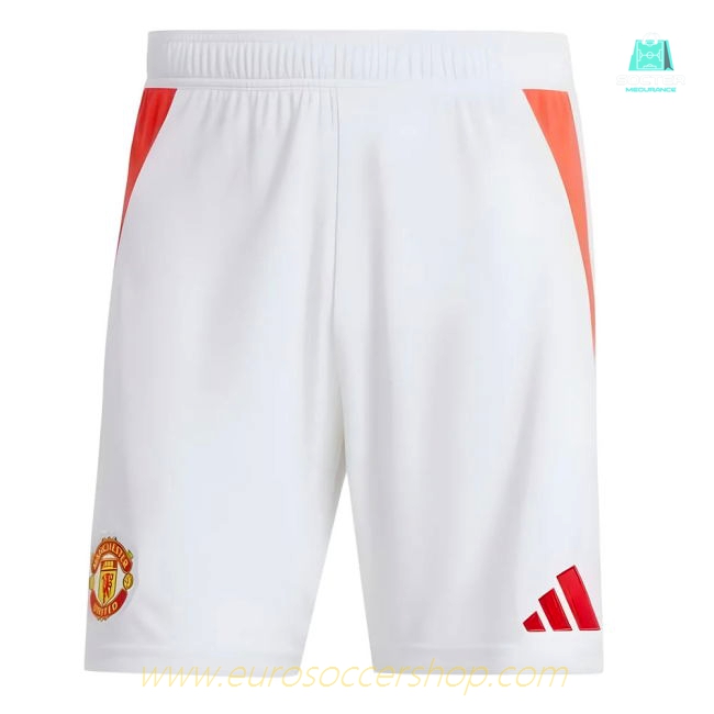 2024-2025 Man Utd Home Shorts (White)