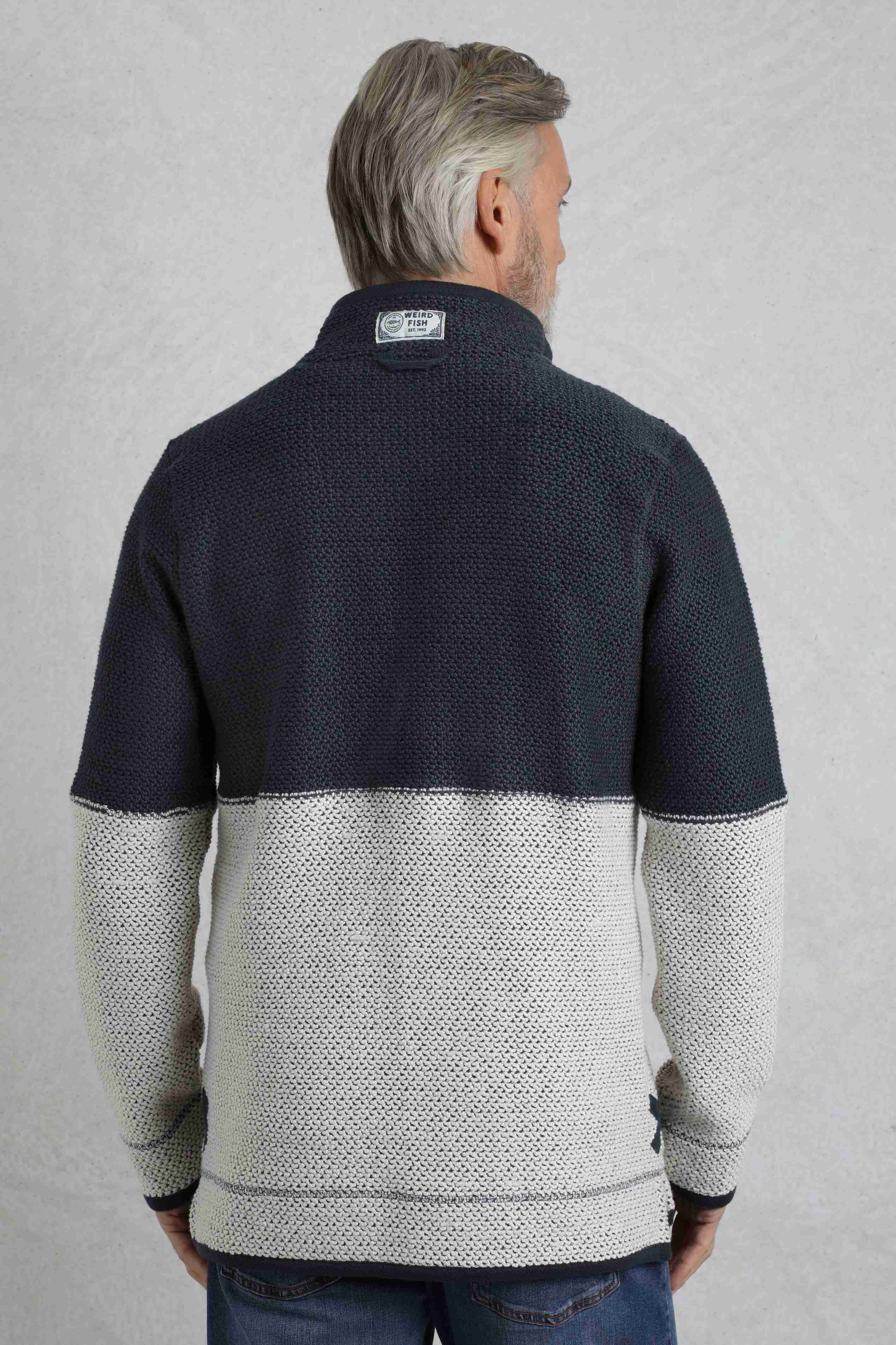 Kielder 1/4 Zip Limited Edition Macaroni Sweatshirt Dark Navy
