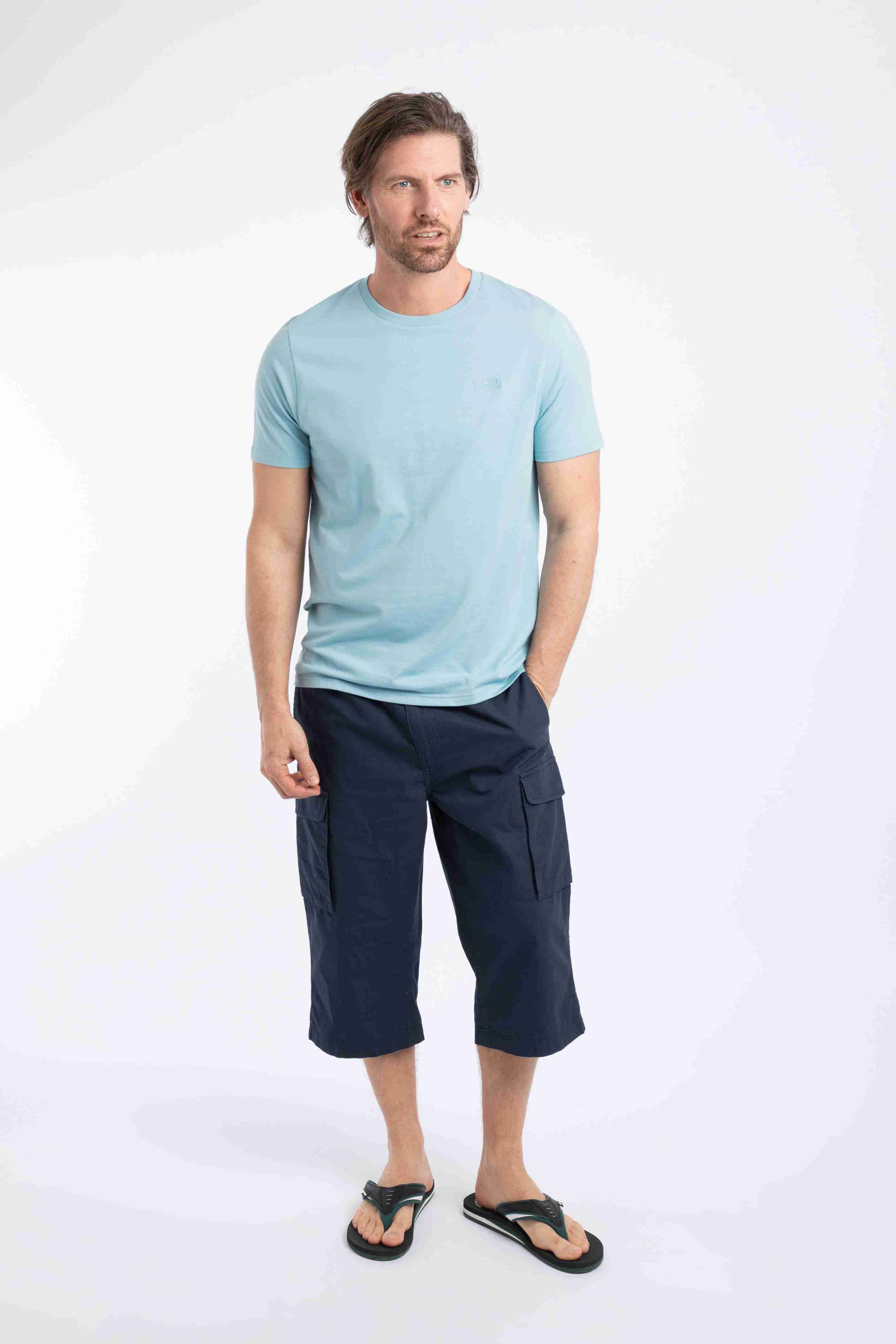 Hooked Branded T-Shirt Sky Blue