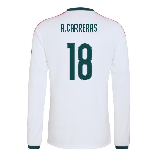 [FJH] 2026-2027 Real Madrid Long Sleeve Home Shirt (A.Carreras 18)