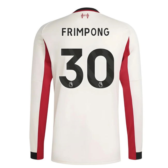 Liverpool Away Football Jersey 2025-20 - Frimpong #30 L M S