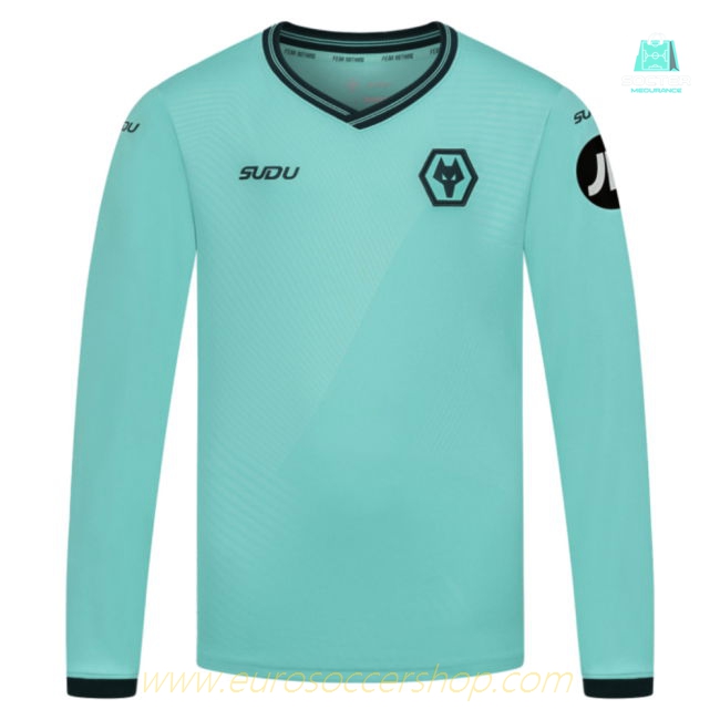 2025-2026 Wolves Long Sleeve Away Shirt (Kids)