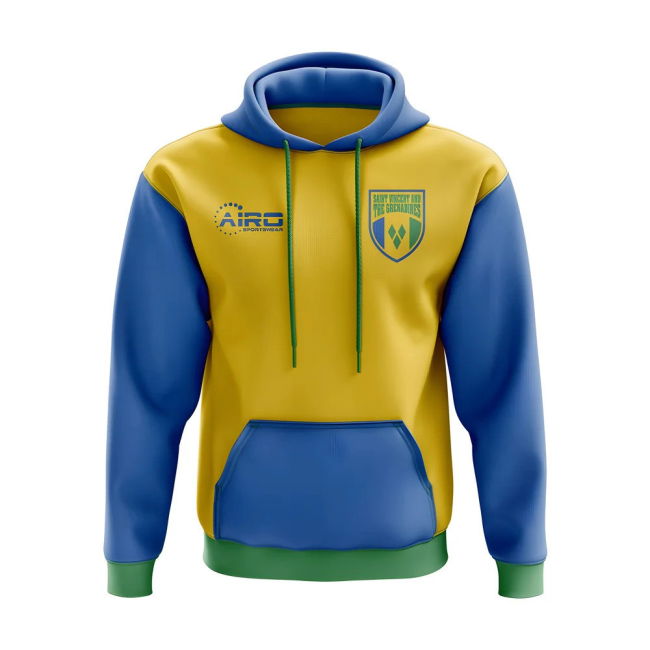 World Saint Vincent And The Grenadines Concept Country Football Hoody